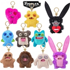 Fuggler Funny Ugly Monster Plush Doll Rabbit Keyrings Keychain Pendant Toys Gift