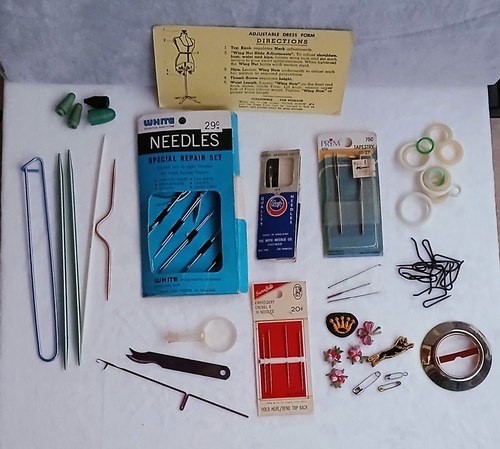 Lot Of Misc Sewing & Knitting Tools Vintage And Used