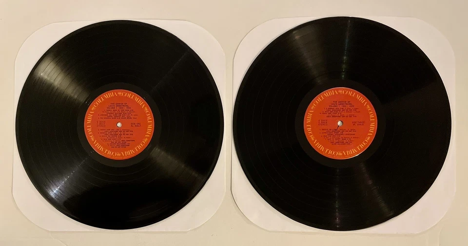LOUIS ARMSTRONG (VG+) The Genius of Vol. 1 LP x2 1971 Vinyl 12” COLUMBIA RECORDS - Image 4 of 4