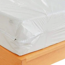 Waterproof Zippered Plastic Mattress Protector Encasement, Vinyl Mattress Bed...