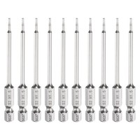 "10 StüCk Flache Sechskant-Bits 1,5Mm (H1,5) FüR 1/4\" Sechskant 3\" Magnet"