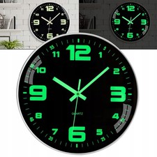 30cm Funkuhr Lautlos Wanduhr Wand Uhr Geräuschlos Wand Uhr Mit Nachtlicht Runden