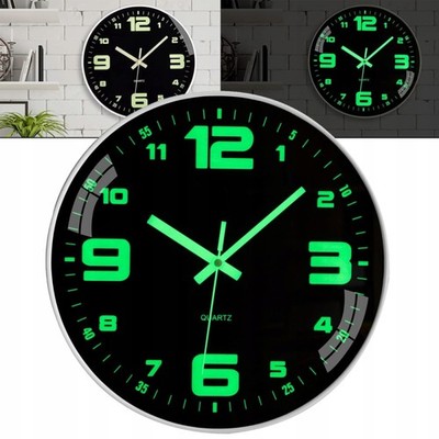 30cm Funkuhr Lautlos Wanduhr Wand Uhr Geräuschlos Wand Uhr Mit Nachtlicht Runden