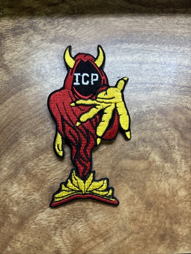 INSANE CLOWN POSSE ICP IRON ON PATCH 4” TRUCKER HAT RARE JACKET LOGO BAND RAP - Picture 1 of 3