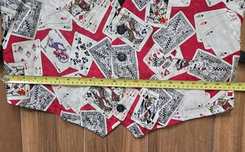 Nicole Miller Vintage 1990's Silk Vest Men's Large Slim Fit Casino Playing Cards image 12
