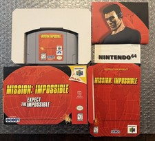 Mission Impossible Expect the Impossible Nintendo 64 (N64) CIB w/ Box, poster VG