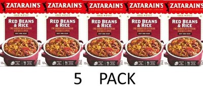 Zatarain's No Artificial Flavors Red Beans & Rice Mix 8 oz Box - 5 PACK