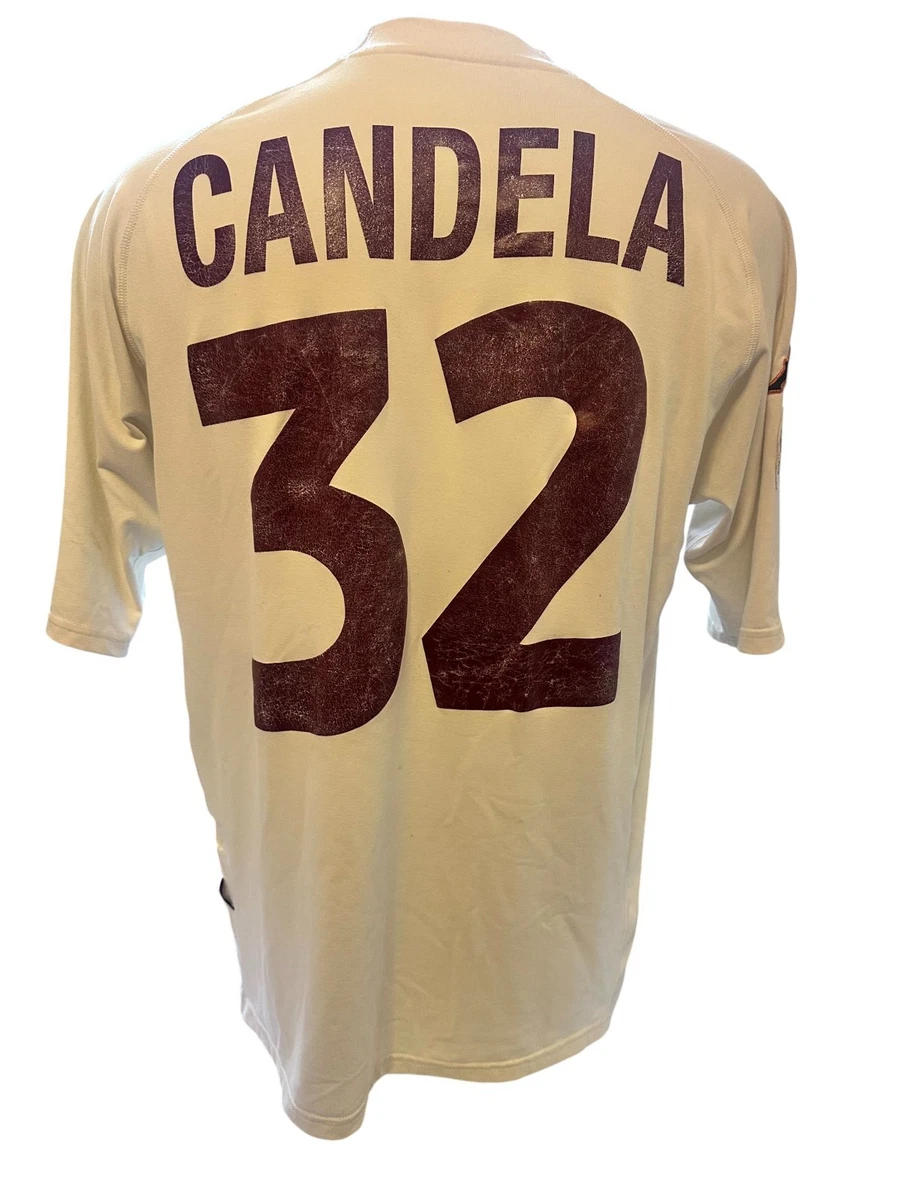 Maillot AS Roma Vintage 2001-2002 - CAFU Numéro 2 - Taille L - Kappa - Troisième Maillot Bleu - Occasion