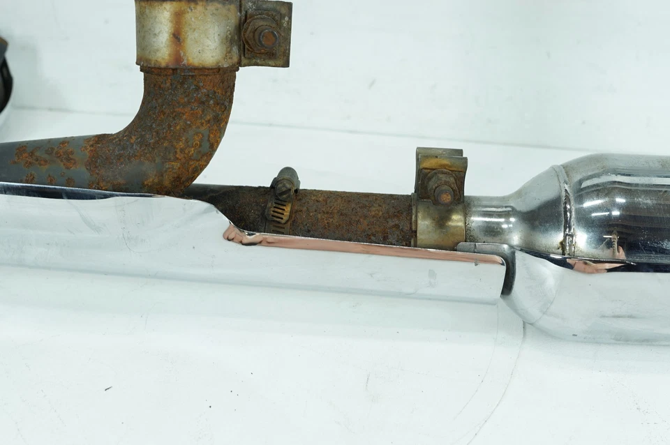 12 Harley Touring Electra Glide Ultra 原始设备制造商排气管消声器 * 漂亮 * — 第 4/4 张图片