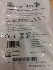 Sunset Healthcare CPAP Smoothbore Tubing 6 Foot - TUB06