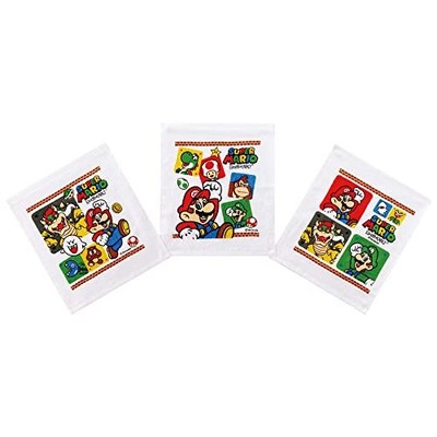 Skater Oshibori Towels Set of 3 Super Mario 23 OAC1T-Afrom JP