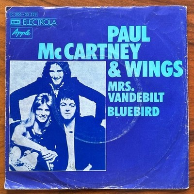 7'' Single 45 upm Vinyl Wings McCartney Mrs. Vanderbilt