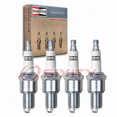4 pc Champion Copper Plus Spark Plugs for 1965-1968 Toyota Stout 1.9L L4 ln