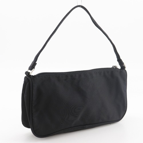 PRADA Accessory Pouch Handbag Pouch Nylon Black Women s I111526155 Used - Picture 3 of 9