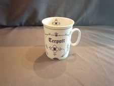 Teebecher Teepott Porzellan Indisch Blau Stro...