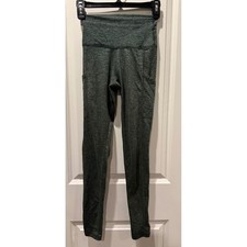 Aerie Chill Play Move High Waisted Pocket Leggings Heathered Green Womens XS