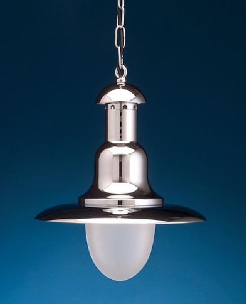 Glanzvolle HäNgeleuchte Chrom Aus Messing Ø26Cm Maritime Lampe Esstisch KüChe-image