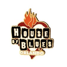 House of Blues Orlando Lapel Pin Heart Logo Music Venue Souvenir Florida