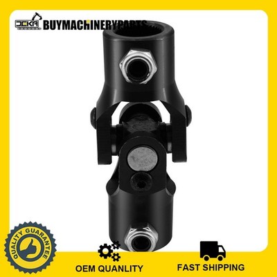 New 3/4''-36 Spline X 3/4'' DD Steering Shaft Universal U Joint Coupling Black