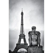 Giant Art 84x54 Steel Lady Fine Art Giant Canvas Print in Multi-Color