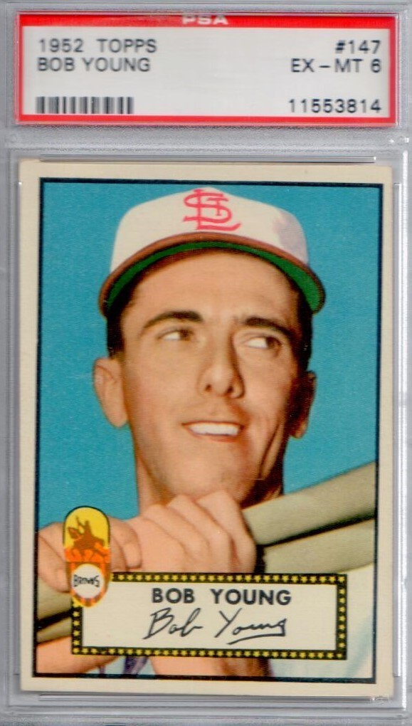 BOB YOUNG 1952 Topps #147 PSA 6