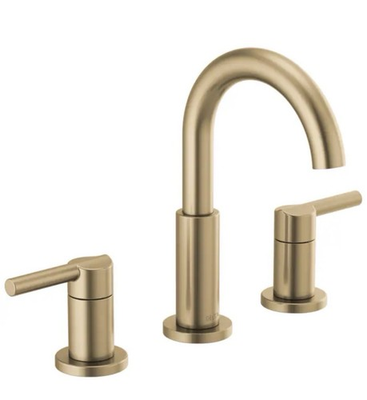 #ad #ad Delta Nicoli Two Handle Widespread Bathroom Faucet Champagne Bronze 35749LF CZ $159.00