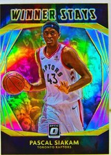 Pascal Siakam 2020-21 Optic Winner Stays Silver Holo Prizm Refractor Card #13