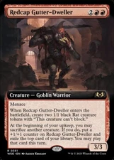 1x Redcap Gutter-Dweller FOIL EXTENDED - NM Wilds of Eldraine - SPARROW MAGIC