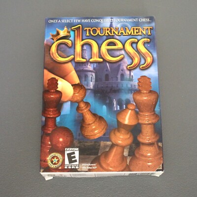 Tournament Chess Game CD-ROM for PC - Play vs Computer, Internet opponent