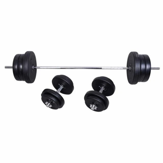 Bilancieri neri per allenamento di resistenza e pesi