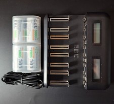 EBL LCD Rechargeable Battery Charger for Ni-MH AA AAA C D Rechargeable Batteries