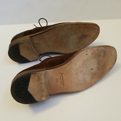 Jean Michel Cazabat Mens 11.5 Oxford Wingtip Shoes Leather  display picture 1