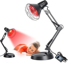 Infrared Red Light Therapy with Sturdy Base - Pain Relief Heat Device 150W Bulb