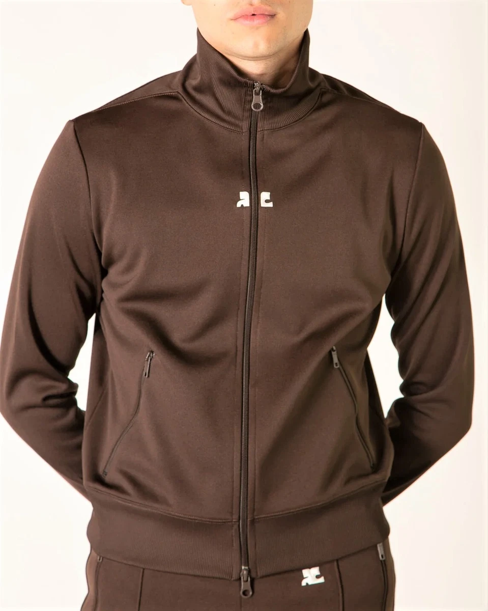 Courreges Zip Interlock Jersey Track Jacket Men s Unisex Designer