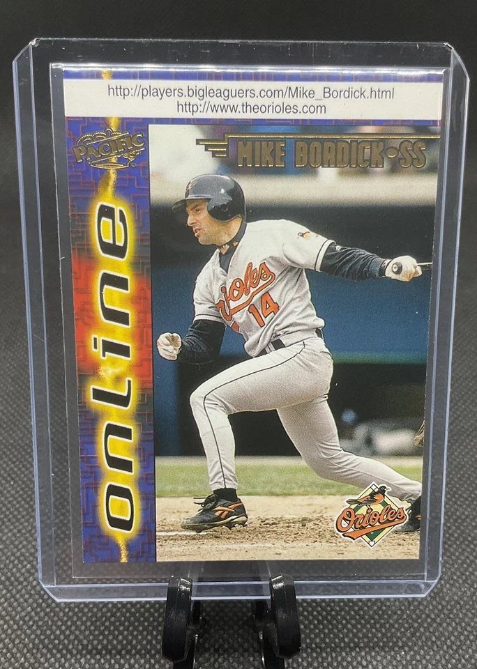 1998 Pacific Online Web Cards #83 Mike Bordick - Baltimore Orioles - Image 3 of 3