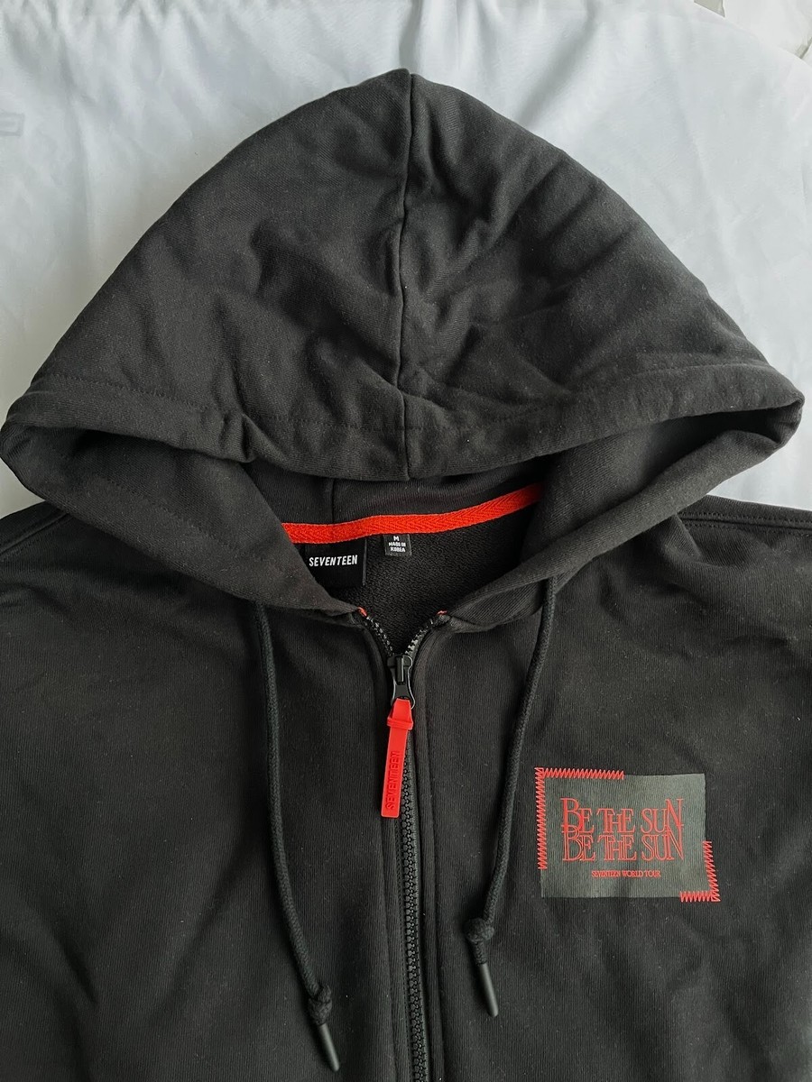 SEVENTEEN WORLD TOUR BE THE SUN ZIP-UP HOODIE ONLY Black Size M | eBay