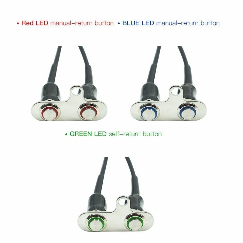 12V LED Motorcycle Switch Handlebar Adjustable Mount Waterproof Switches ON-OFF - Image 4 of 4