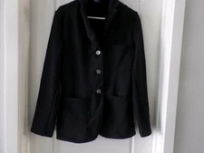 New Latest BLEUSALT The Big Rock boyfriend blazer black, sz 1, retail $350!