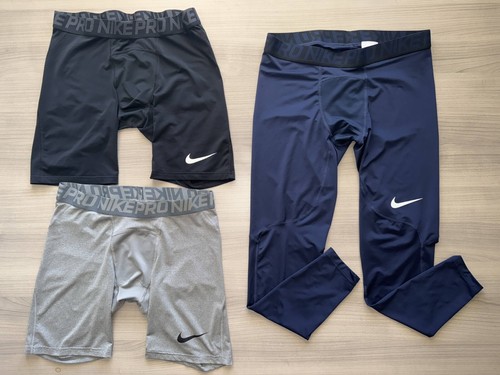 Men's Nike Pro Compression Tights & 2 Shorts Size XL