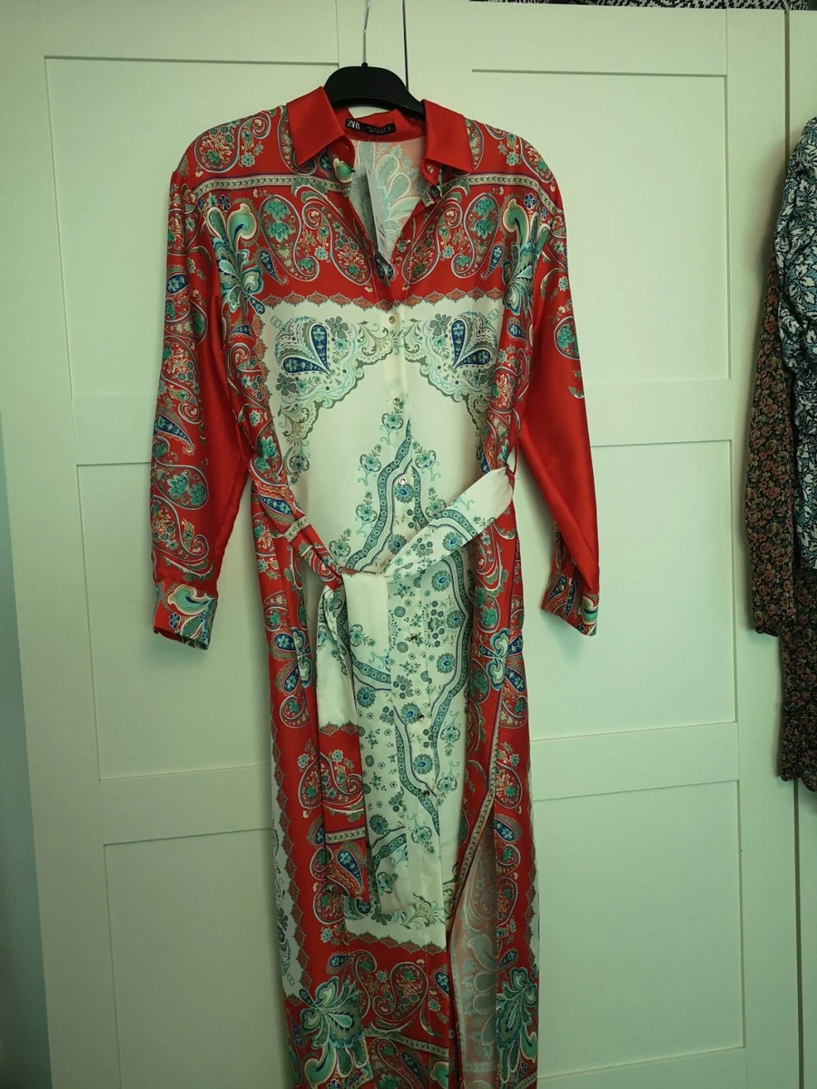 Zara red paisley dress Clearance