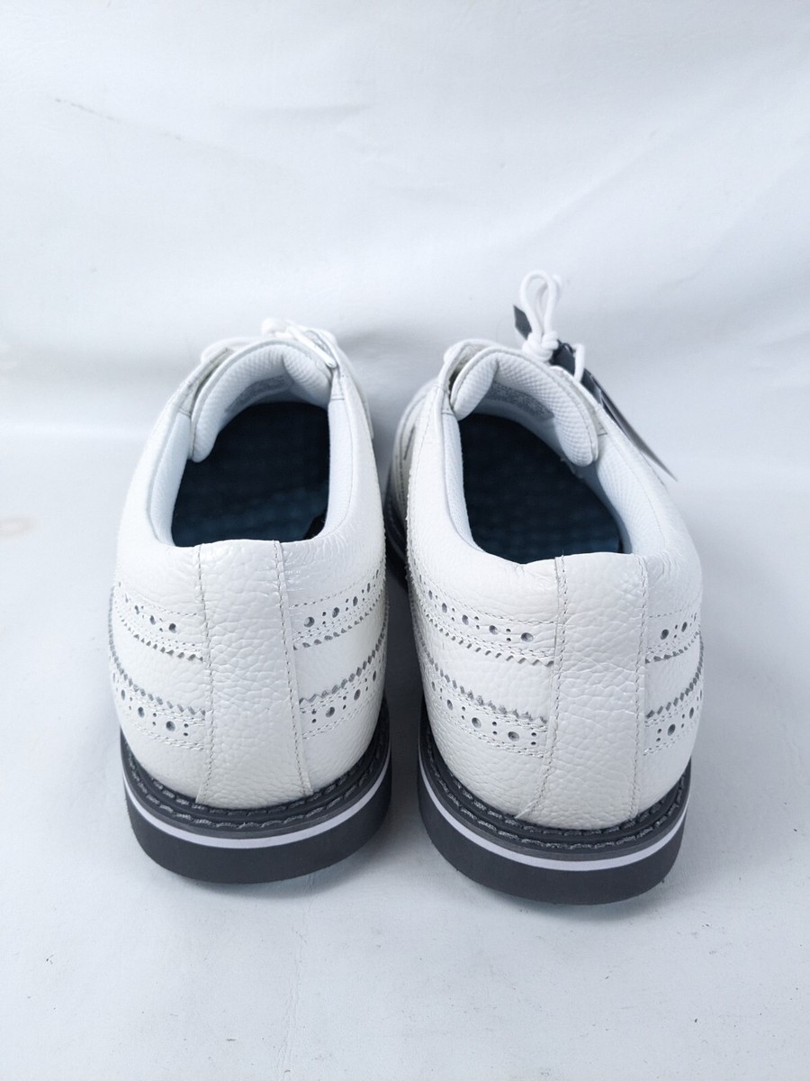 G/FORE Gallivanter Longwing Wingtip WATERPROOF Leather Snow White