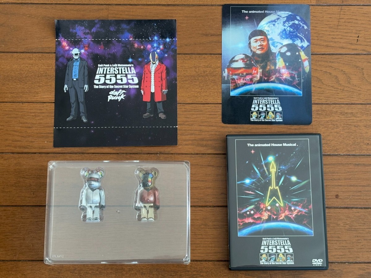 DAFT PUNK Interstellar 5555 DVD CD Bearbrick Figure Set DAFT PUNK Interstellar 5555 DVD CD Bearbrick Figure Set