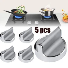 5pcs W10594481 Burner Control Knob Replacement for Whirlpool Stove/Range/Cooktop