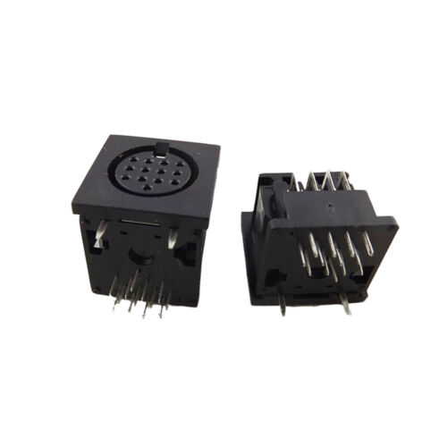 1pcs DIN 13 Pin Circular Jack Female Panel Mount PCB Mount Connector Adapter - Picture 4 of 6