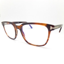 Tom Ford FT 5818 050 53mm Havana Blue Block New Authentic Frames