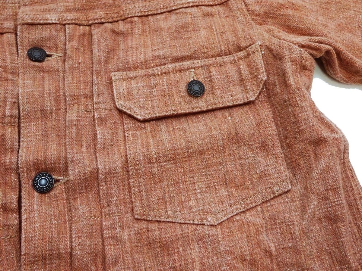 STUDIO D'ARTISAN SP-109 45th 16oz Persimmon dyed denim