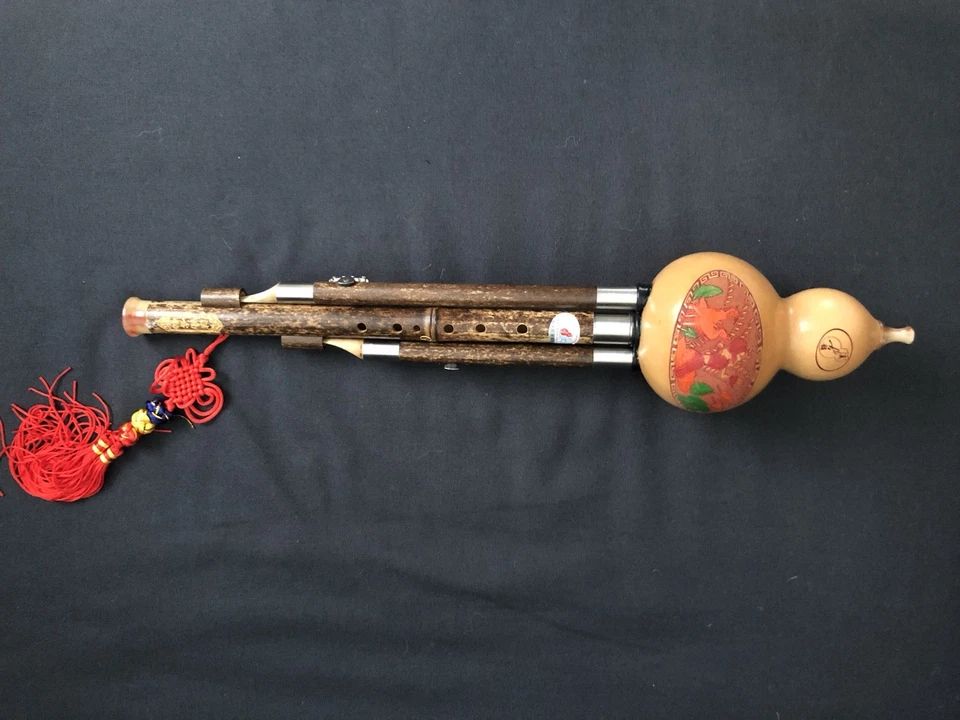Professional Chinese Traditional Instrument Hulusi Cucurbit Flute Bottle Gourd - Изображение 3 из 4