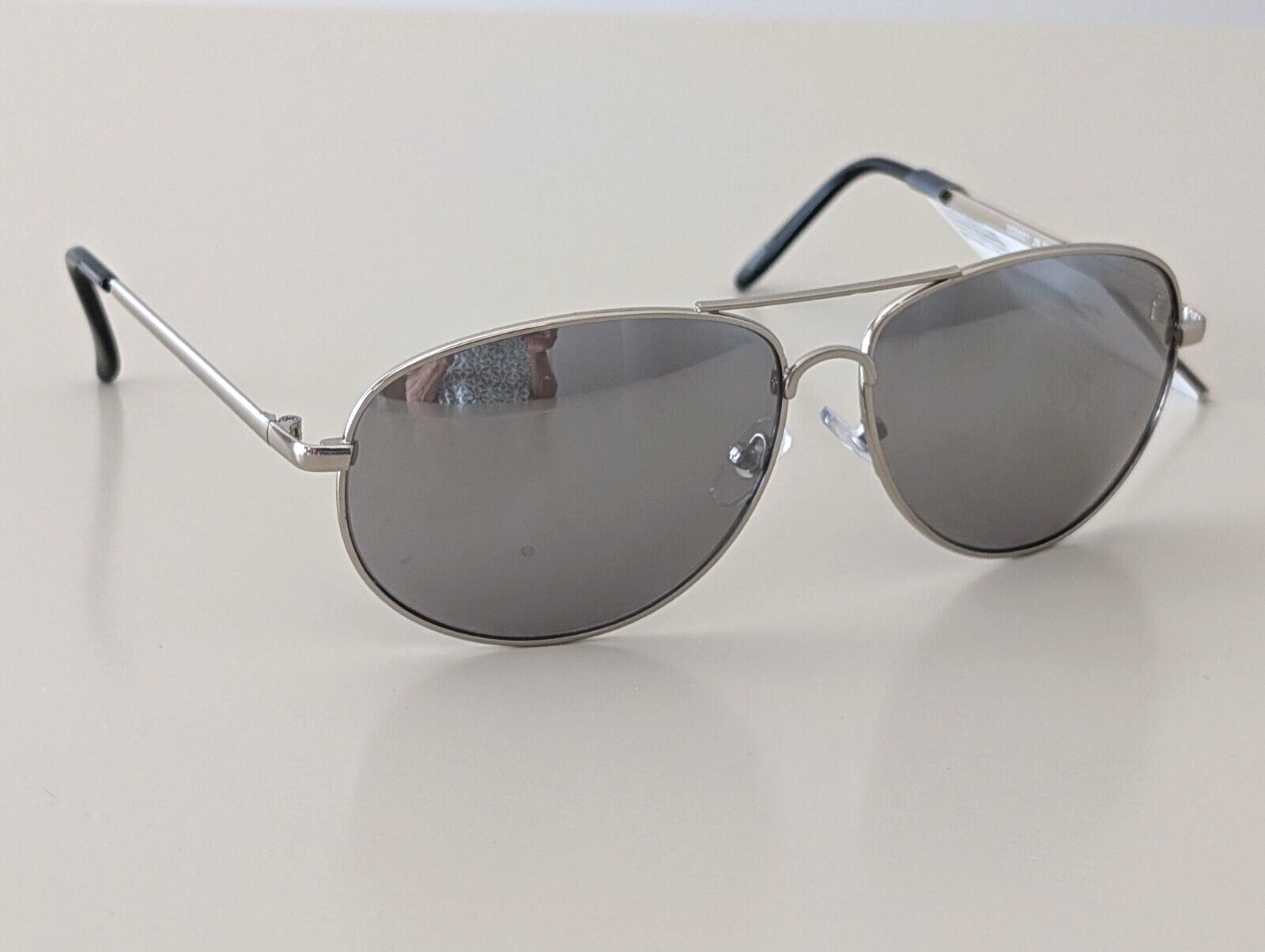 Silver Aviator Sunglasses West Loop Core JN SIL - Silver Mirrored 100% UVA-UVB-image