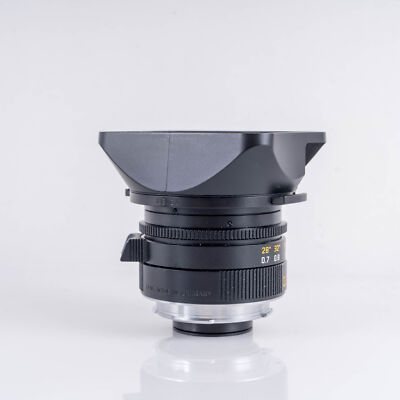 LEICA ライカ ELMARIT-M 28mm f2.8 エルマリート E46 ライカ エルマリート M 28mm F2.8 E46 元箱、フード。ケース付