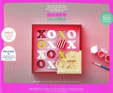 NEW Mondo Llama Wood Shadowbox Kit Paint Your Own ww Paints  Brushes 7" x 7"